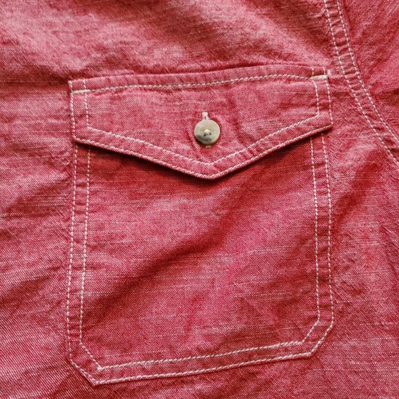 WOOLRICH Button Down Short Sleeve Shirt Mens Size M Medium - Picture 8 of 11